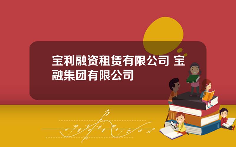 宝利融资租赁有限公司 宝融集团有限公司